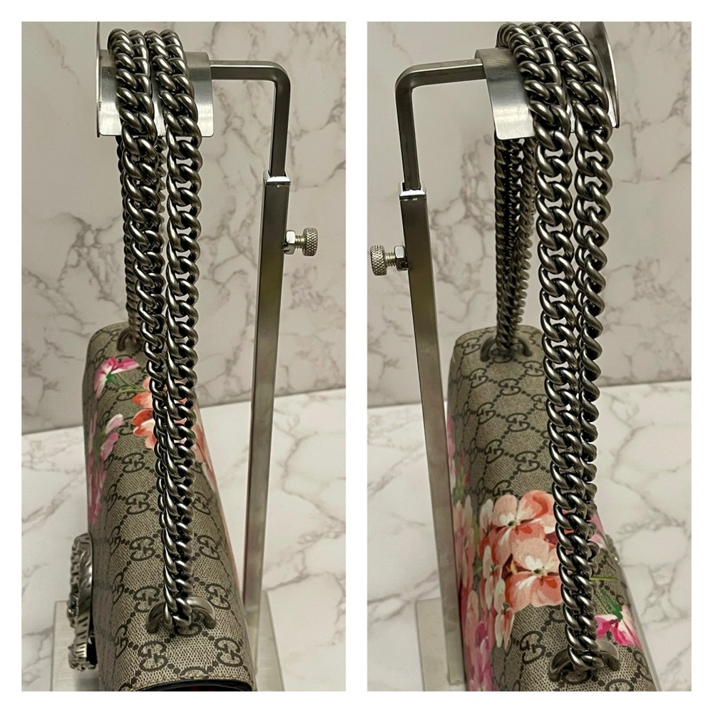 GUCCI GG Supreme Monogram Blooms Dionysus Shoulder Bag - Picture 10 of 16